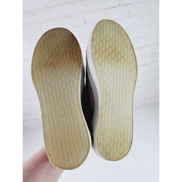 ECCO Soft 7 Shoes Womens 40 Rose Grey Leather Lace Up Sneaker Comfort - Picture 6 of 7